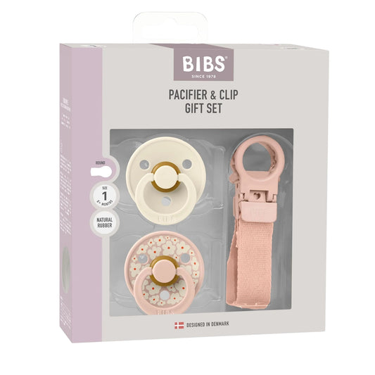 Bibs Colour Kauçuk Emzik Askılı Hediye Set Blush