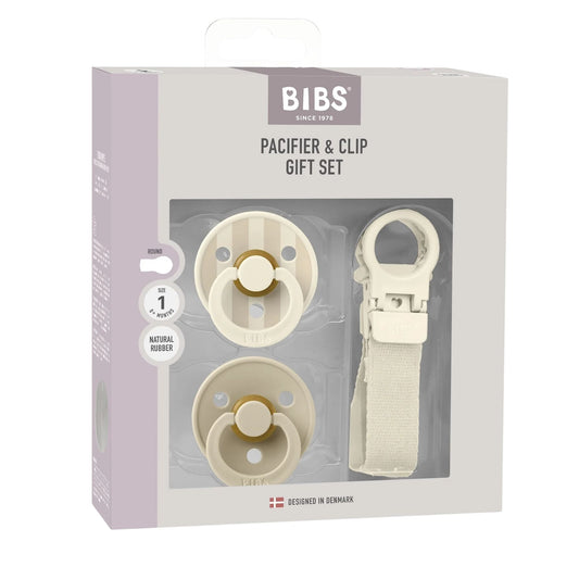 Bibs Colour Kauçuk Emzik Askılı Hediye Set Ivory