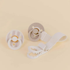 Bibs Colour Kauçuk Emzik Askılı Hediye Set Ivory