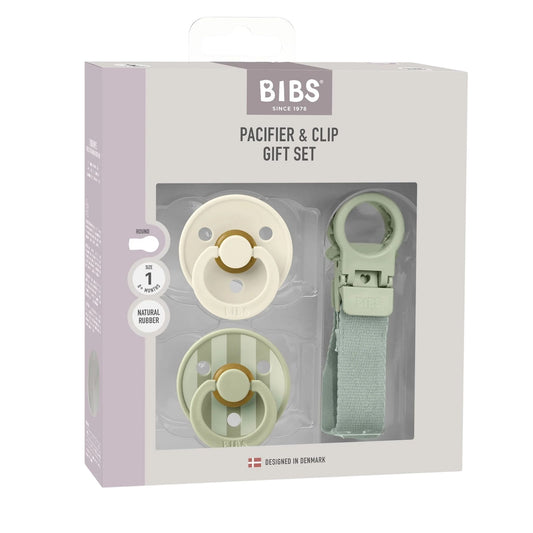 Bibs Colour Kauçuk Emzik Askılı Hediye Set Sage