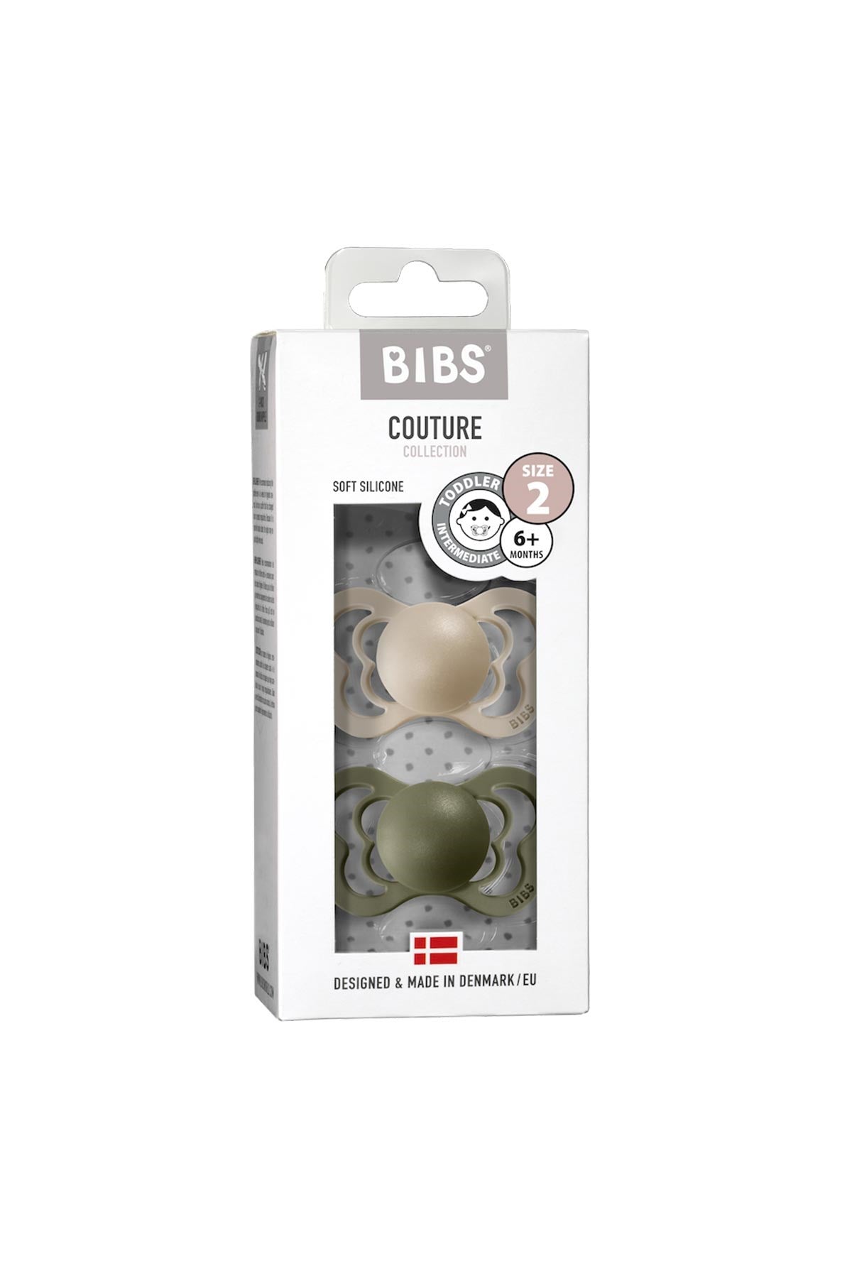 Bibs Couture 2'li Emzik Vanillia/Olive No:2 Latex