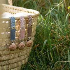 Bibs Paci Braid Emzik Askısı Blush Ivory