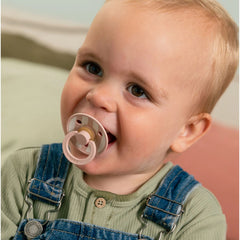 Bibs Studio Colour Block Kauçuk Emzik Blush Ivory No 2