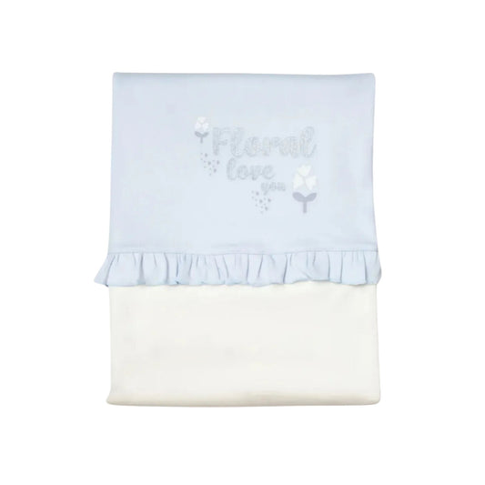 Biorganic Love Floral Battaniye Ekru 85*90