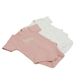 Bistyle 2'li Body Kısa Kol Bloom White