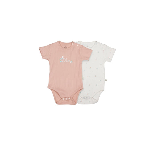 Bistyle 2'li Body Kısa Kol Bloom White