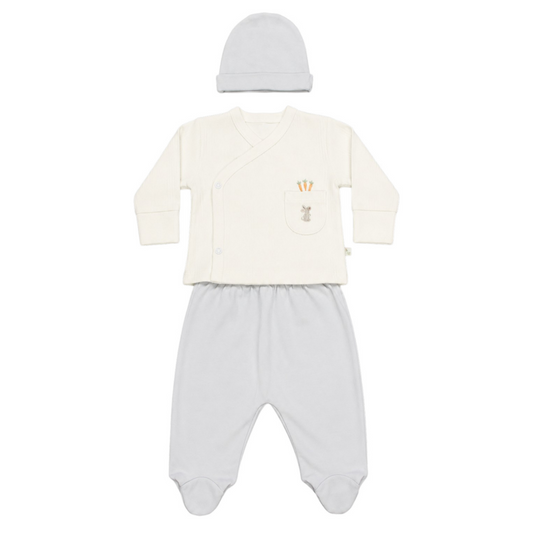 Bistyle 3'lü Zıbın Takım I Am Boy Rabbit