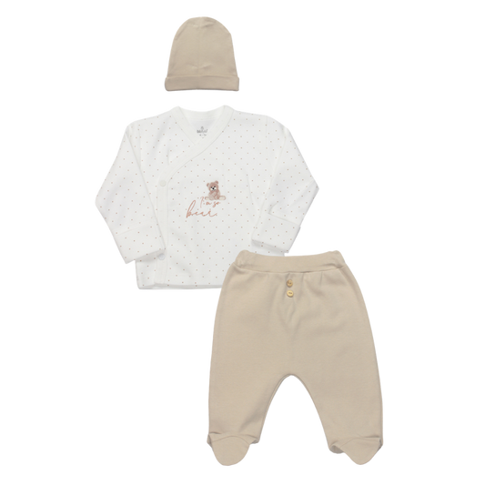 Bistyle 3'lü Zıbın Takım New So Bear