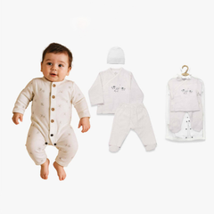 Bistyle 4'lü Tüllü Set Müslin Star Elephant