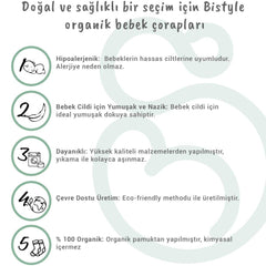 Bistyle 6'lı Penye Bebek Çorabı