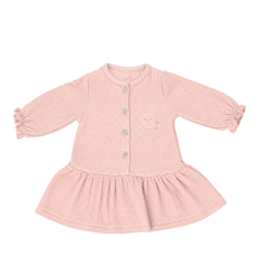 Bistyle Elbise Uzun Kol Family Bird Ekru Mint Bej