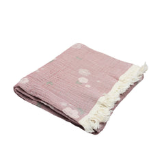 Bistyle Müslin Battaniye Jakarlı Soft White