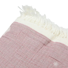 Bistyle Müslin Battaniye Jakarlı Soft White