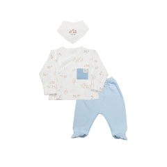 Bistyle Organik 3'lü Zıbın Takım Curly Lamb