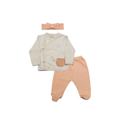 Bistyle Organik 3'lü Zıbın Takım Fluffy And Lovely