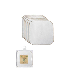 Bistyle Organik 6'lı Havlu Mendil Büyük Boy Ekru