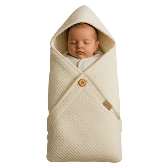 Bistyle Ekru Renkli Triko Battaniye Warm Nest