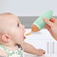 Boon Squirt Silikon Mama Kaşık (Yeşil) - Welcome Baby