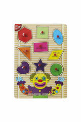 BuBu Ahşap Puzzle Palyaço Geometrik Şekiller