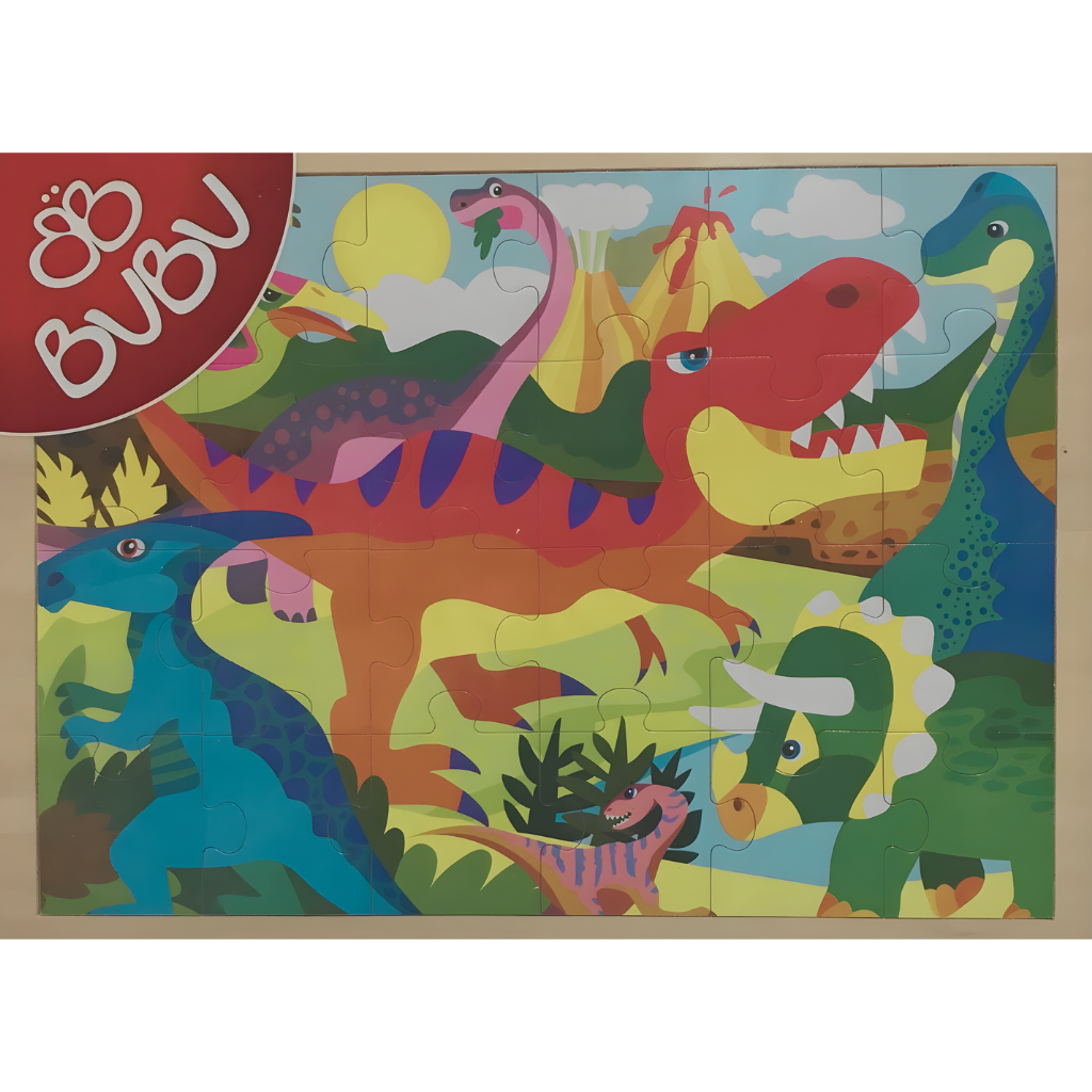 BuBu Ahşap Puzzle 40x30cm 24 Parçalı - Welcome Baby