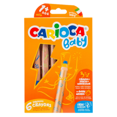 Carioca Jumbo 3in1 Bebek 6'lı Boya Kalemi
