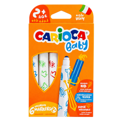 Carioca Jumbo Bebek Süper Yıkanabilir 6’lı Jumbo Keçeli Boya Kalemi