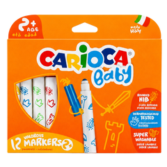 Carioca Jumbo 12’li Süper Yıkanabilir Keçeli Kalem