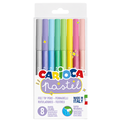 Carioca 8’li Pastel Süper Yıkanabilir Keçeli Boya Kalemi
