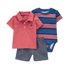 Carter's Erkek Bebek 3'lü Alt Üst Set