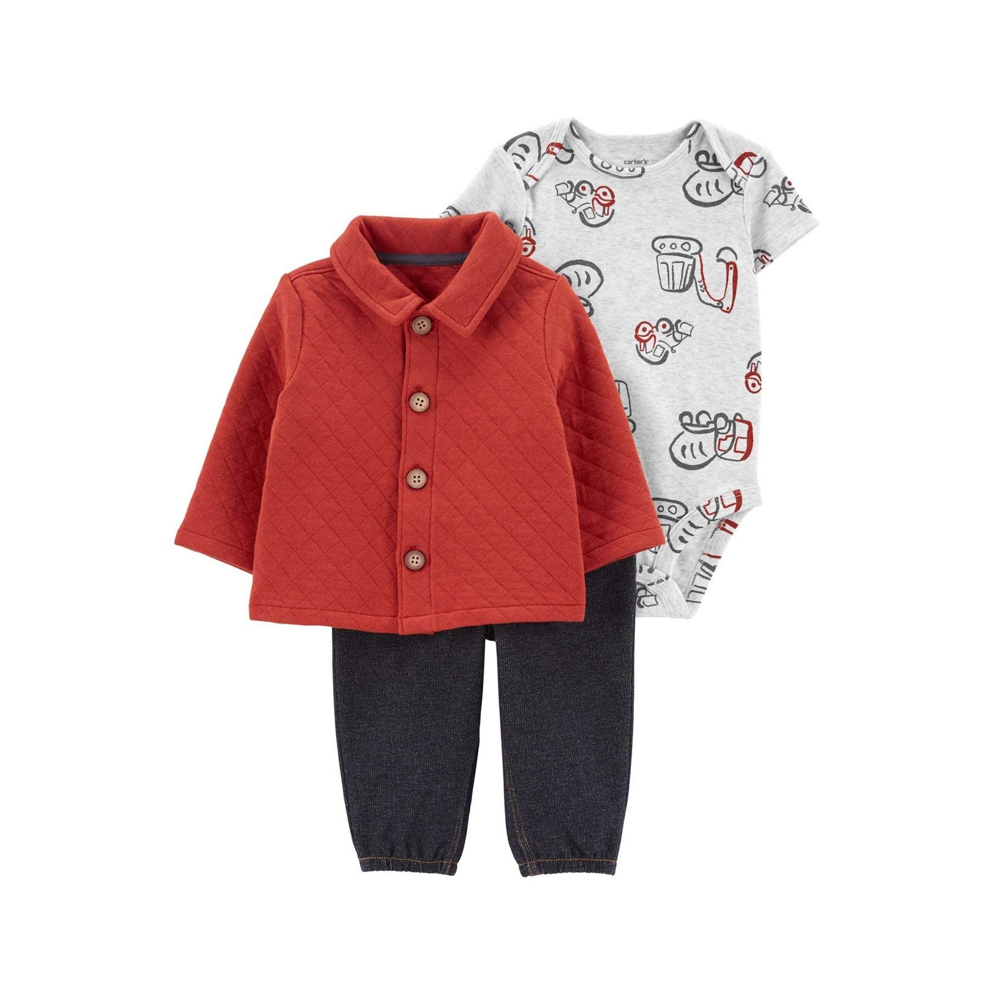 Carter's Erkek Bebek 3'lü Hırkalı Set