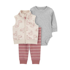 Carter's Erkek Bebek 3'lü Yelekli Set