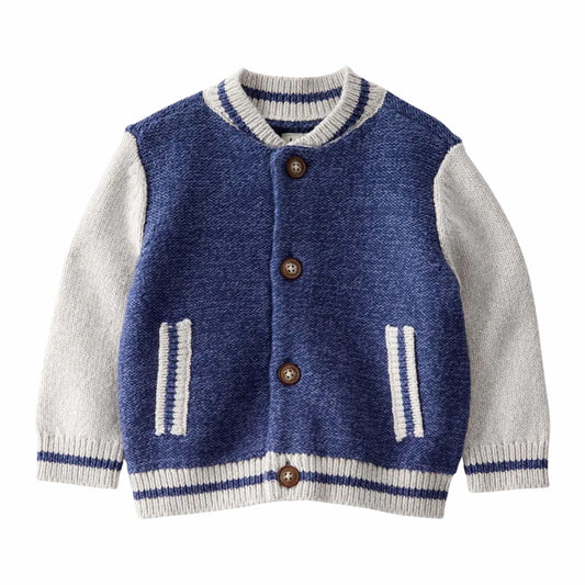 Carter's Erkek Bebek Kolej Tarzı Düğmeli Triko Hırka