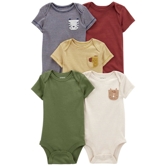 Carter's Erkek Bebek Kısa Kollu Body 5'li Paket