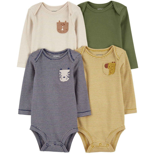 Carter's Erkek Bebek Uzun Kollu Body Set 4'lü Paket