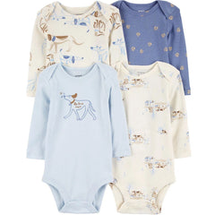 Carter's Erkek Bebek Uzun Kollu Body Set 4'lü Paket
