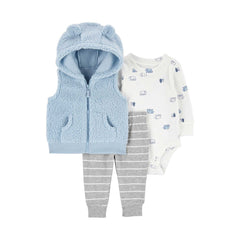 Carter's Erkek Bebek Yelekli 3’lü Set
