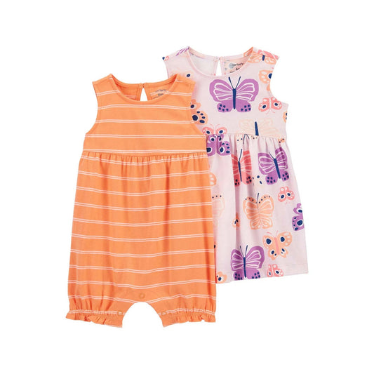 Carter's Kız Bebek 2'li Tulum Set