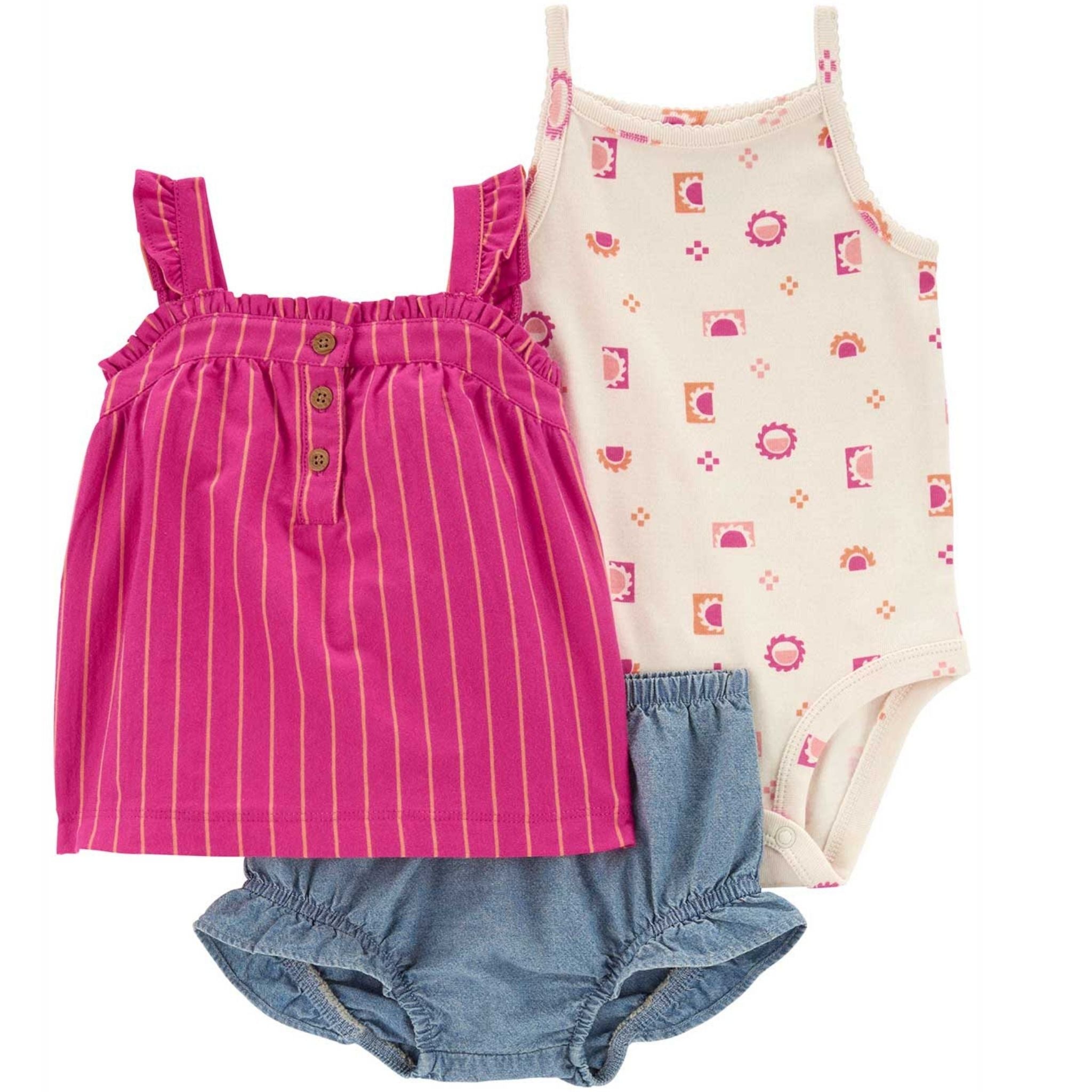 Carter's Kız Bebek Alt Üst Set