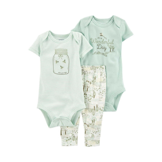 Carter's Layette Bebek 3’lü Body Pantolon Set