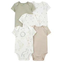 Carter's Layette Bebek 5’li Kısa Kollu Body