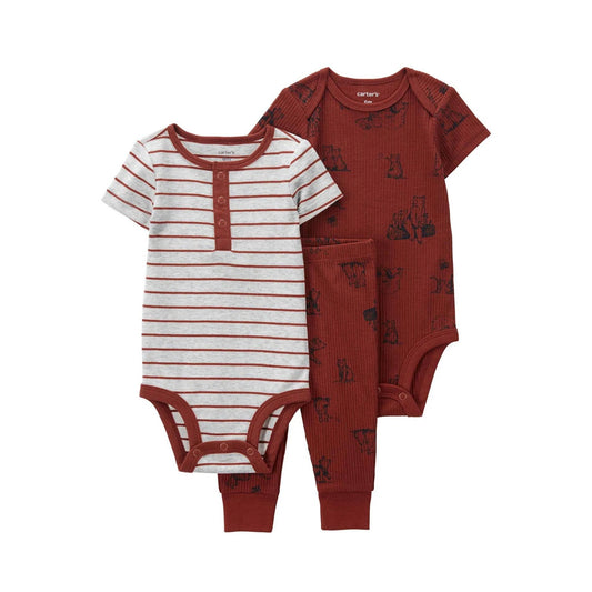 Carter's Layette Erkek Bebek 3'lü Alt Üst Set