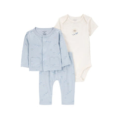 Carter's Layette Erkek Bebek 3'lü Hırkalı Set