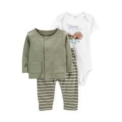 Carter's Layette Erkek Bebek 3’lü Hırkalı Set