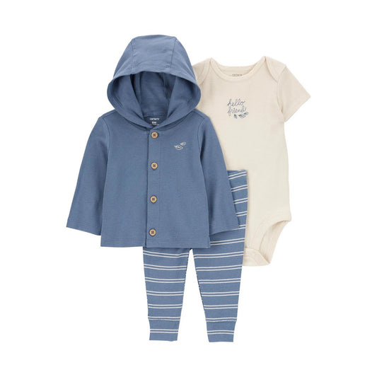 Carter's Layette Erkek Bebek 3'lü Hırkalı Set