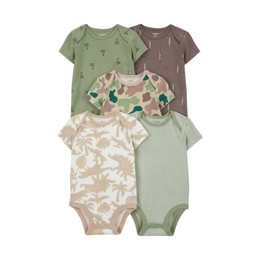 Carter's Layette Erkek Bebek 5’li Kısa Kollu Body