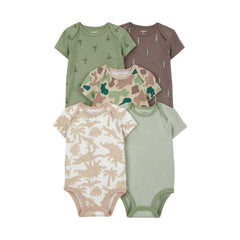 Carter's Layette Erkek Bebek 5’li Kısa Kollu Body