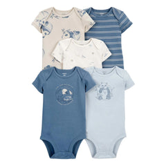 Carter's Layette Erkek Bebek 5’li Kısa Kollu Body