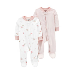 Carter's Layette Kız Bebek 2'li Tulum Set