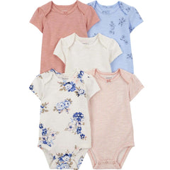 Carter's Layette Kız Bebek 5’li Kısa Kollu Body