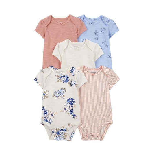 Carter's Layette Kız Bebek 5’li Kısa Kollu Body